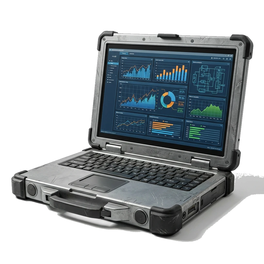 Rugged industrial laptop